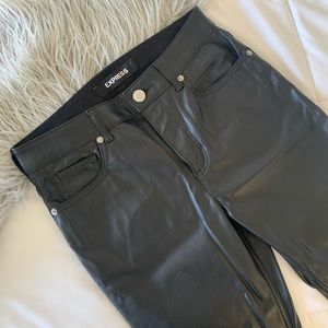 EXPRESS Faux Leather Jeans NWOT